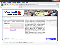 Verbali Web Service - schermata 1