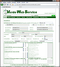 Verde Web Service - schermata 2